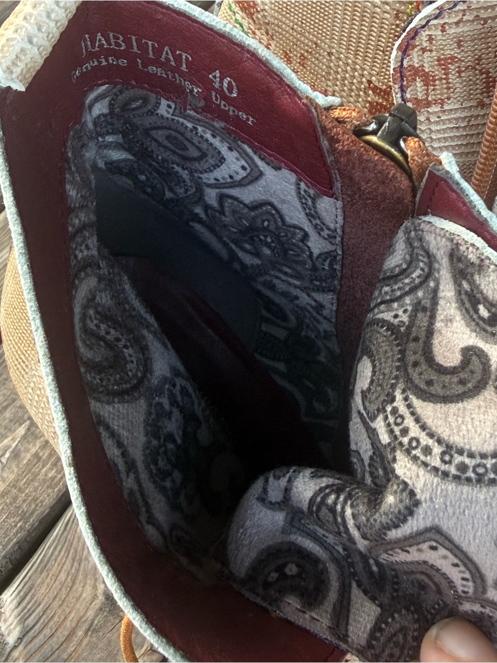 L’Artiste by Spring Step Leather Multi Print Boot Size 9 (40EU) - Picture 10 of 15
